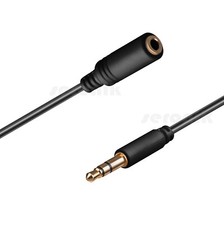 Verlängerung Kopfhörer AUX Kabel 3,5mm Klinke Stecker Verlängerungskabel Hifi 2m