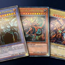 Yugioh! Götterkarten Slifer Obelisk Ra Ultra Rare Set Yugioh deutsch Limitiert!