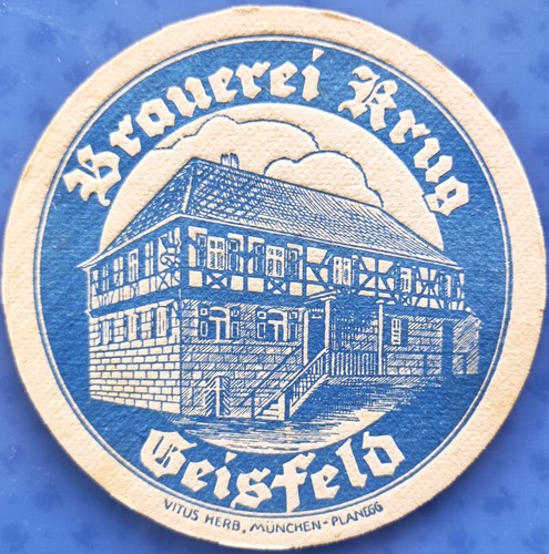 Alter bierdeckel brauerei - vk,