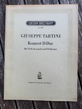 Giuseppe Tartini Konzert D-Dur Viola da Gamba Edition Breitkopf Nr. 3096