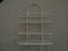 Bad Regal Wand Regal Ablagen Auflagen Dusche Handtuch Waschlappen Halter weiß