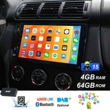 DAB+ Android 15 GPS für Mercedes-Benz M-Klasse W163 ML350 Autoradio Carplay Navi