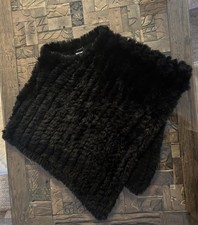 Poncho Damen Kunstfell Schwarz Hallhuber Ohne Gr Neue Ohne Etikett 