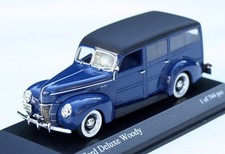 Ford V8 Deluxe Woody Bj. 1940, dunkelblau, Minichamps im M. 1:43, limit. 744 pcs