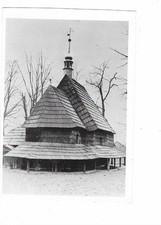 Q10   AK Groß-Peterwitz Kreis Ratibor Schrotholzkirche ungelaufen ca. 1950/60