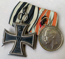 2er Ordensspange Hessen mit Eisernen Kreuz 2.Klasse 1914 (2395a)