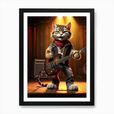 Tabby Cat Rocker Animated 3D