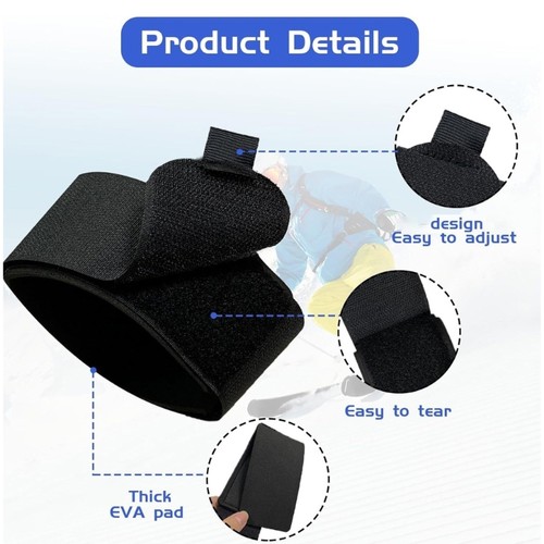 6pcs ski strap fasteners - ski,