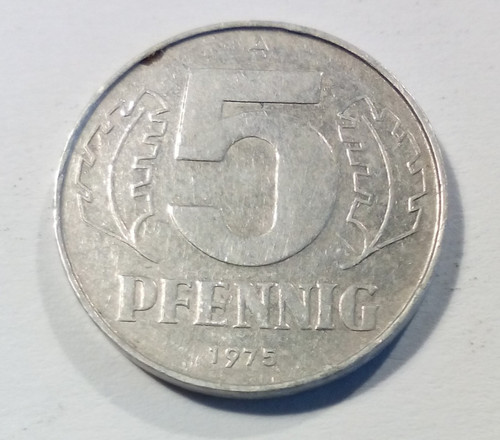 Münze ddr fünf - münze, 5