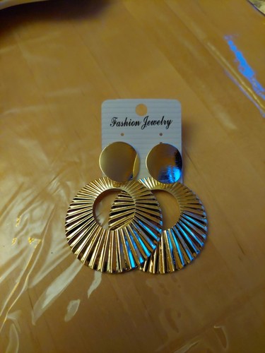 Ohrring gold sehr groß - ohrring,