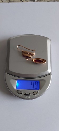 Ohrringe 583er rotgold mit - ,