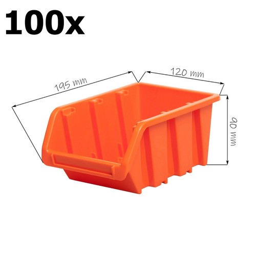 Stapelboxen orange größen - orange, 5