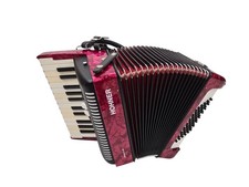Akkordeon Hohner Bravo II 48 rot – mit Tasche & Trageriemen komplett top Zustand