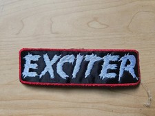 EXCITER, SEW ON WHITE RED