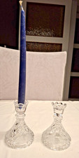 Kristall Kerzenleuchter 2er Set H 13cm ⌀ 8cm
