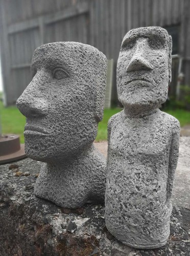 Steinfigur osterinsel - steinfigur,