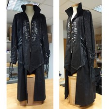 Punk Rave Mantel - Größe entspricht: Gr. 54 - Gothic Gehrock XL Staubmantel NEU
