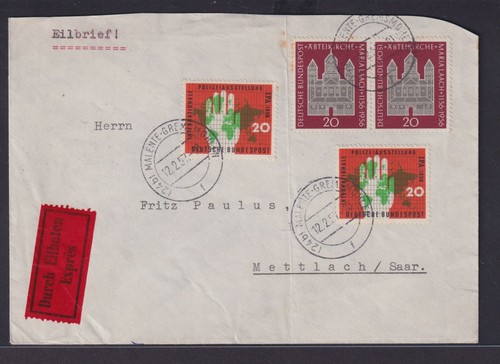 Bund bahnpost eilbotenbrief - bund,