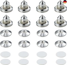 Pailvens Lautsprecher Spikes 8er Set, Lautsprecher Füße Höhenverstellbar aus Ku