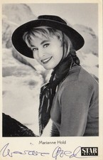 Marianne Hold+ - seltenes original Autogramm auf STAR REVUE Karte