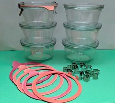 6 Stück WECK Sturzgläser RR100 - 290 ml - Komplettset (1)