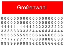 Aufkleber Zahlen Klebezahlen