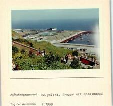 10187670 - 2192 Helgoland Treppe mit Schwimmbad Foto montiert auf Karton