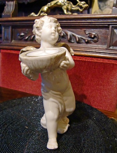 Vintage engel putto figur - engel,