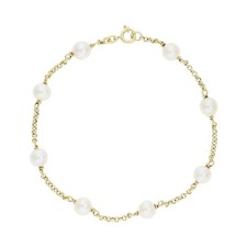Armband gold 585 perlen second - 585,