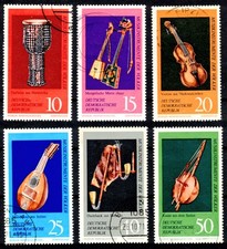DDR 1708-1713 , gestempelt / o / Musik Instrumente Museum Markneukirchen /g1