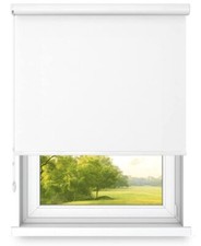 Freihängendes Rollo in Aluminiumkassette Kassettenrollo für Innen Weiß