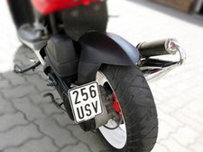 Kennzeichenhalter seitlich Piaggio NRG 50 Power DT Tuning Roller Nummernschild