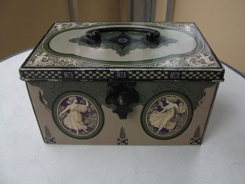 Keksdose blechdose jugendstil - blechdose,,