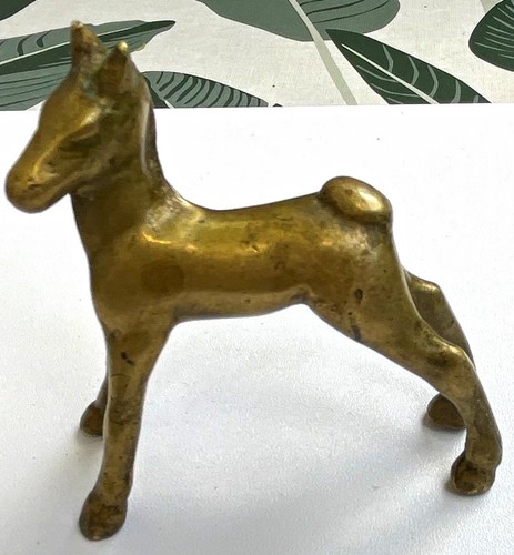 Messing dekofigur pferd - dekofigur,