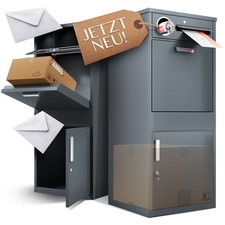 Paketbox mit zeitungsfach - paketbox,