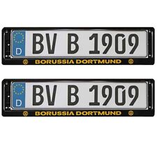 BVB Kennzeichenverstärker Borussia Dortmund Nummernschildhalter BVB Logo 2 Stück