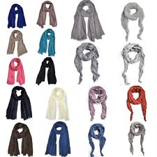 XXL Silk Cotton Seidenschal Lang Schal Langschal Halstuch Seide Tuch Damenschal 