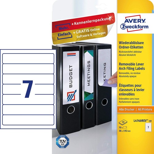 Avery zweckform ordnerrücken - zweckform,
