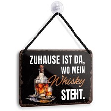 Blechschild ZUHAUSE WHISKEY