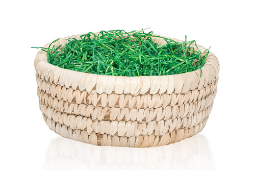 Osternest palmblatt mit - palmblatt,
