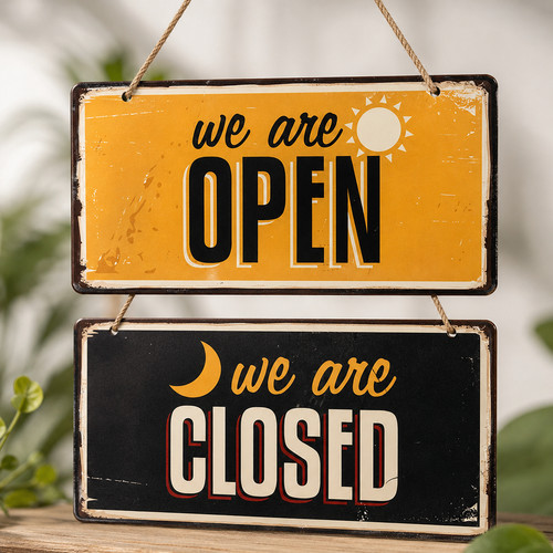 2in1 open closed - 2in1, schild