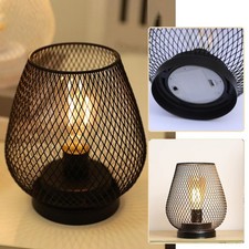 LED Metall Käfig Tischlampe