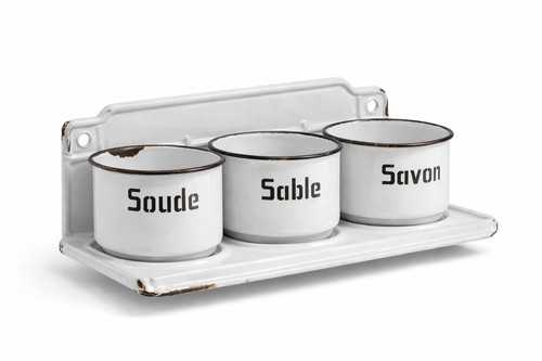 Frankreich emaille set savon - frankreich,
