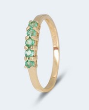 Harry Ivens IV Ring Gelbgold 585 mit Smaragden