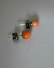 Ohrringe mit Koralle D-ca 0,5cm