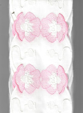 Tischband 9,5cm Breit Tischläufer Deko Tischdeko Besatz Borte rosa, Meterware