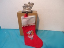 Weihnachtsstrumpfhalter für Kaminsims / Schrankkante +  " Strumpf "