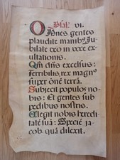 Orig Pergament Antiphonar