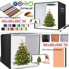 40x40x40cm / 80x80x80cm Fotobox Fotostudio Set Led Lichtbox für Fotografie DHL