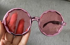 Spaßbrille pink/ rosa für Fotobox, Kostüm oder Motoparty